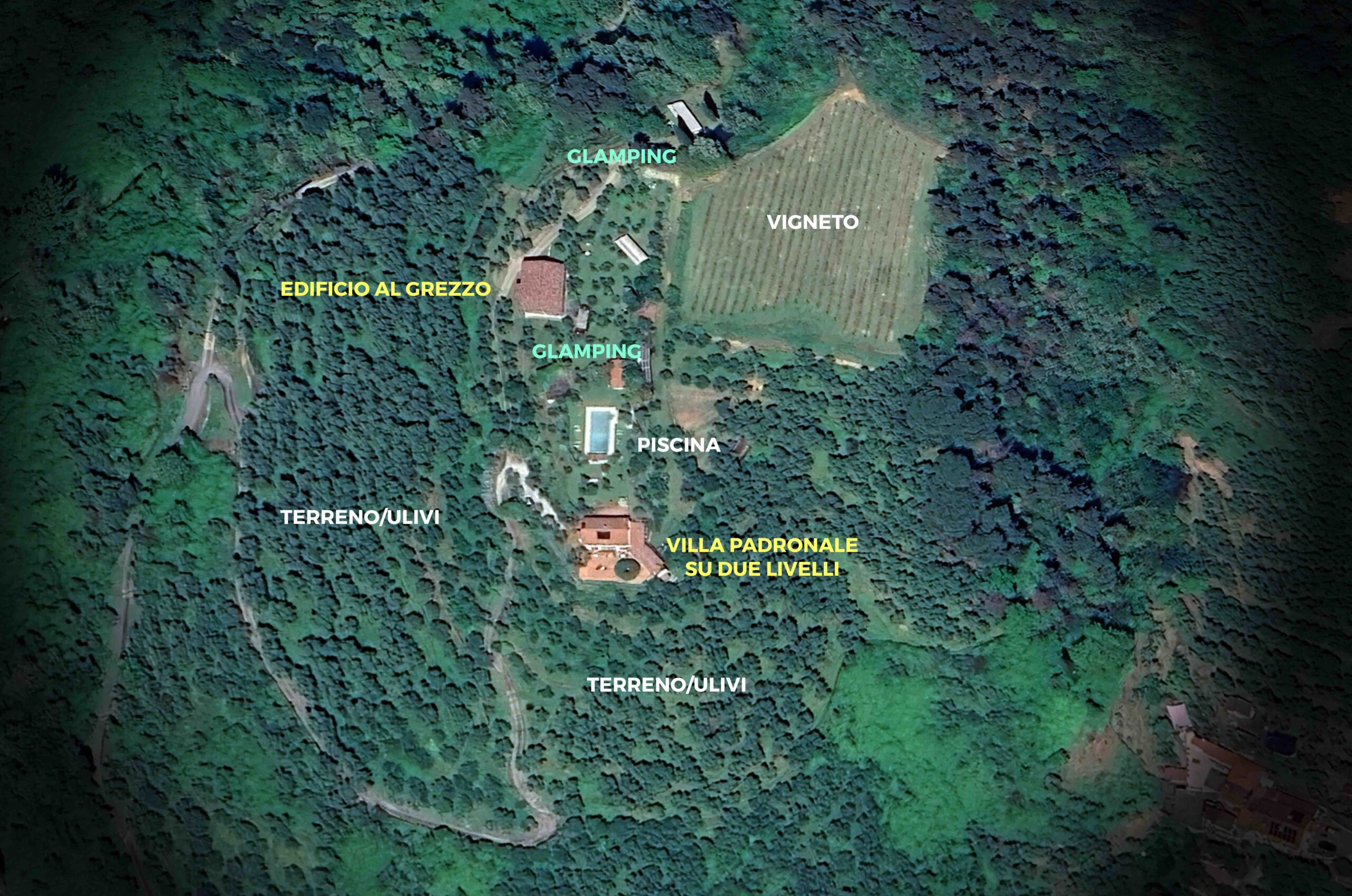 Luxury glamping pIANTA